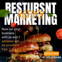 resturant marketing agency and also different tasks