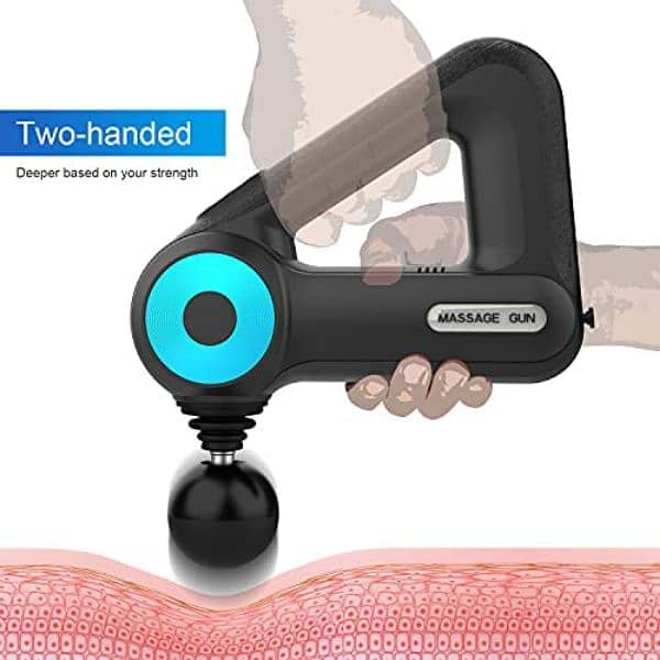 Wireless Massage Gun Deep Muscle Vibrating Fitness Massager Gun 4