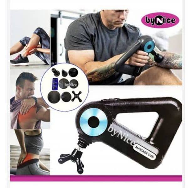 Wireless Massage Gun Deep Muscle Vibrating Fitness Massager Gun 5