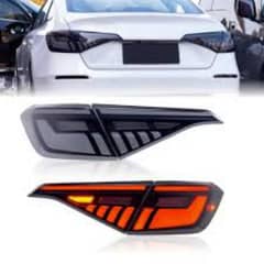 Honda Civic RS Snake Style Tail Lamps Smoke 2022-2023