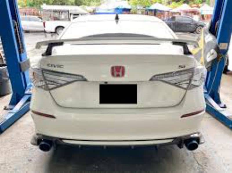 Honda Civic RS Snake Style Tail Lamps Smoke 2022-2023 5