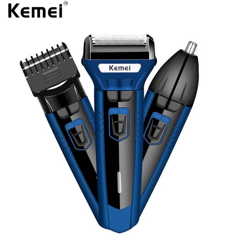 Kemei KM-6330 3 in 1 Professional Hair Trimmer Super Grooming Kit 1