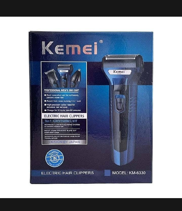 Kemei KM-6330 3 in 1 Professional Hair Trimmer Super Grooming Kit 2