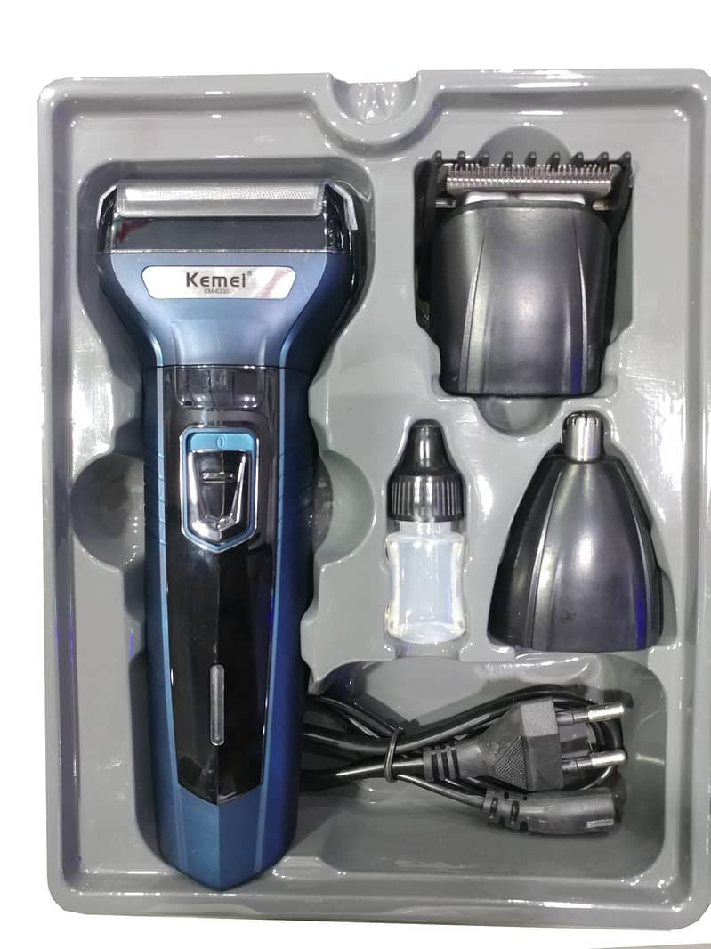 Kemei KM-6330 3 in 1 Professional Hair Trimmer Super Grooming Kit 4