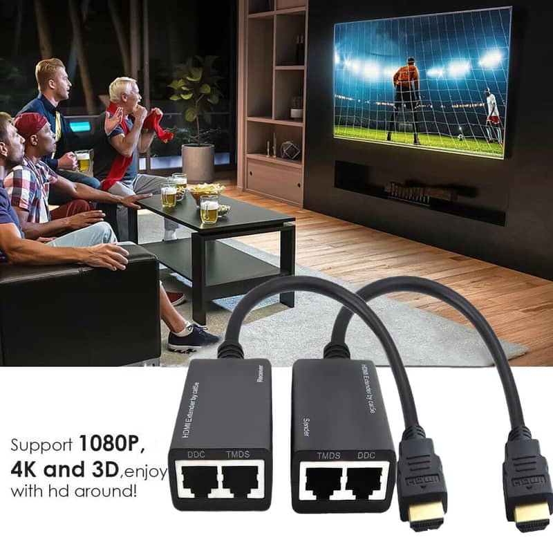 HDMI Expender over Lan Cable (Cat 5e /6) (WhatsApp 0339-6233342) 5