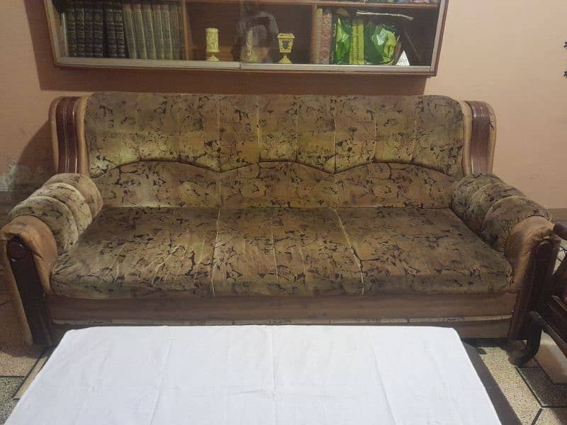 Pure wood sofa set 1