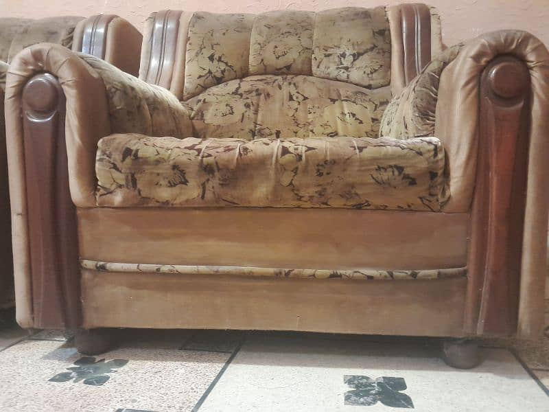 Pure wood sofa set 4