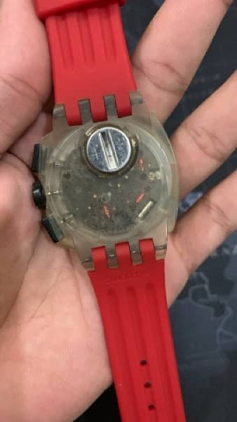 Swatch Swiss Made Chronograph Watch 44mm Dial Size 1