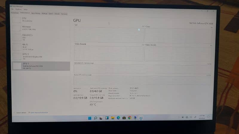 Dell xps 15 7590 core i9 9th Gen touchscreen gtx 1650 graphics Rs215 9