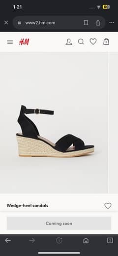 H&m jute wedge heels