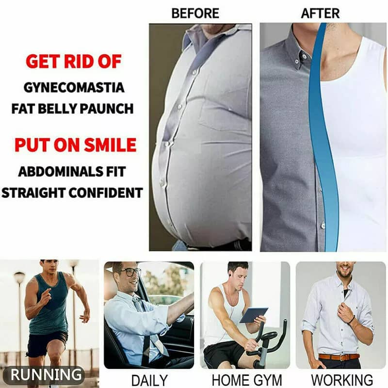 Slim N Lift Slimming Tummy Tucker Body Shaper Vest for Men 2