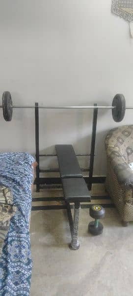 dumbell and bench press for sale 2