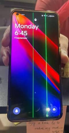 Oneplus 9 pro with line in display