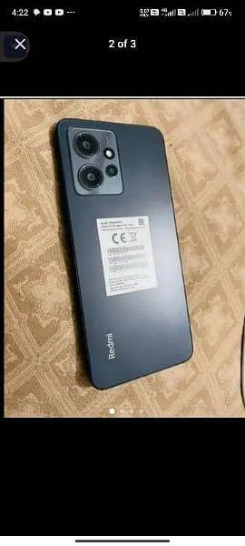 Redmi note 12 8+8 128 full box WhatsApp number 03025798895 1