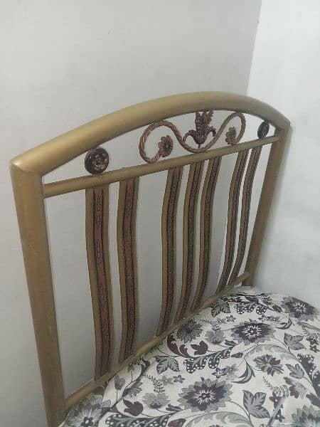 Steel iron bed, sofa single 1