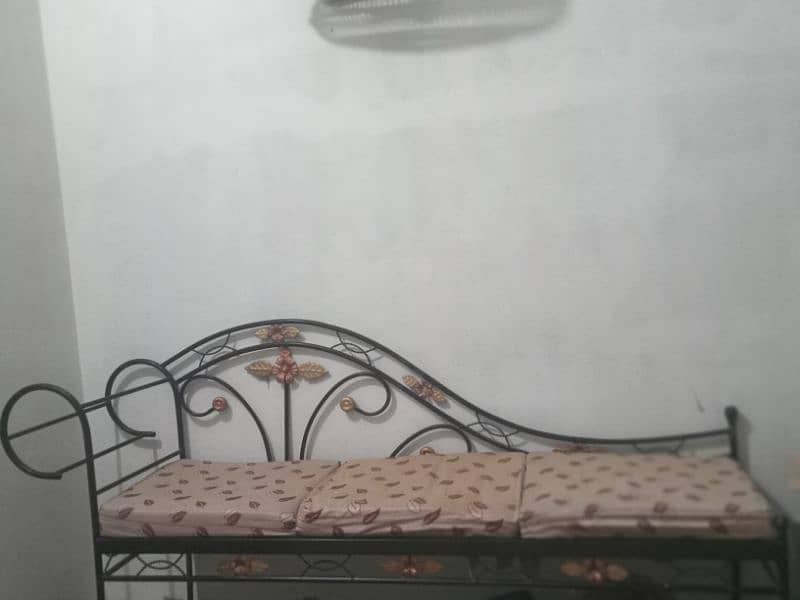 Steel iron bed, sofa single 5