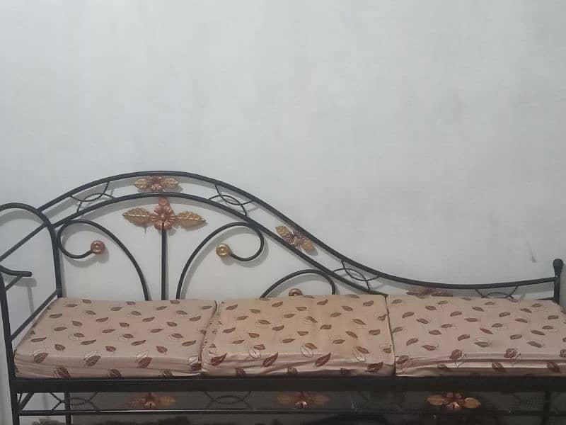 Steel iron bed, sofa single 4