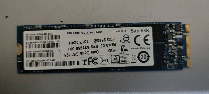 Sandisk M2 256gb SSD for laptops 0