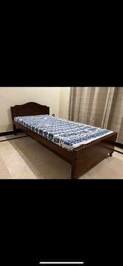 Sheesham Single Bed (Mattress Included/ 2 Beds Available)