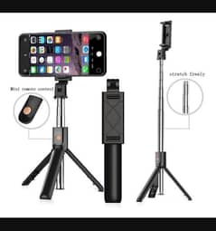 Selfie Stick with ELd light and mini tripod stand