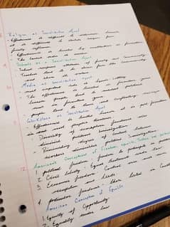 handwriting assignment work