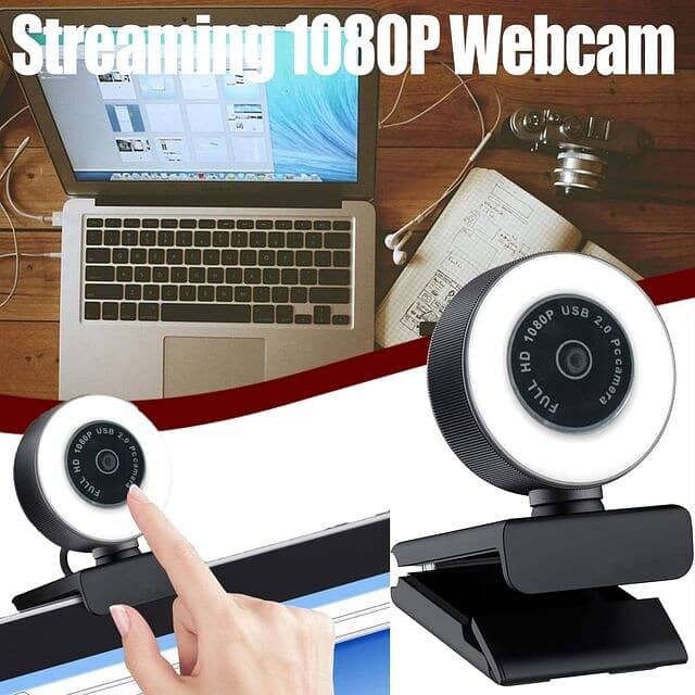 Aigoss Webcam with Microphone & Privacy Cover, 1080P Full HD Web Cam 13