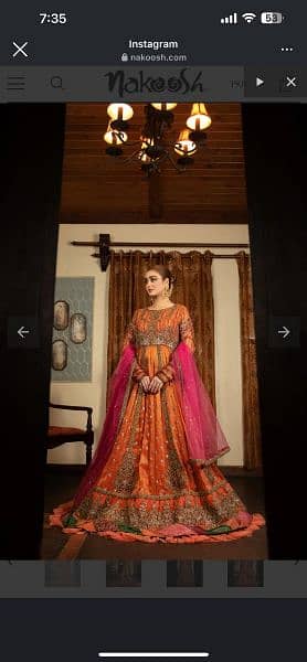 Nakoosh mehndi dress 1