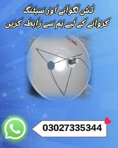 Pakistani Dish Antenna complete installation