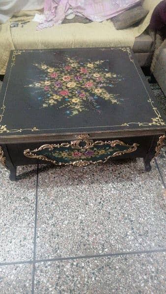 central table with pure hand painting, 1