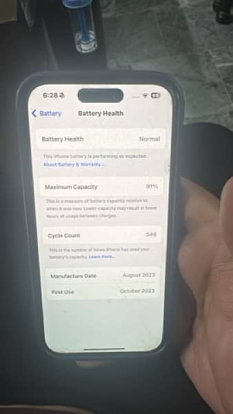 iPhone 15pro Blue Titanium 256GB Non Pta 5