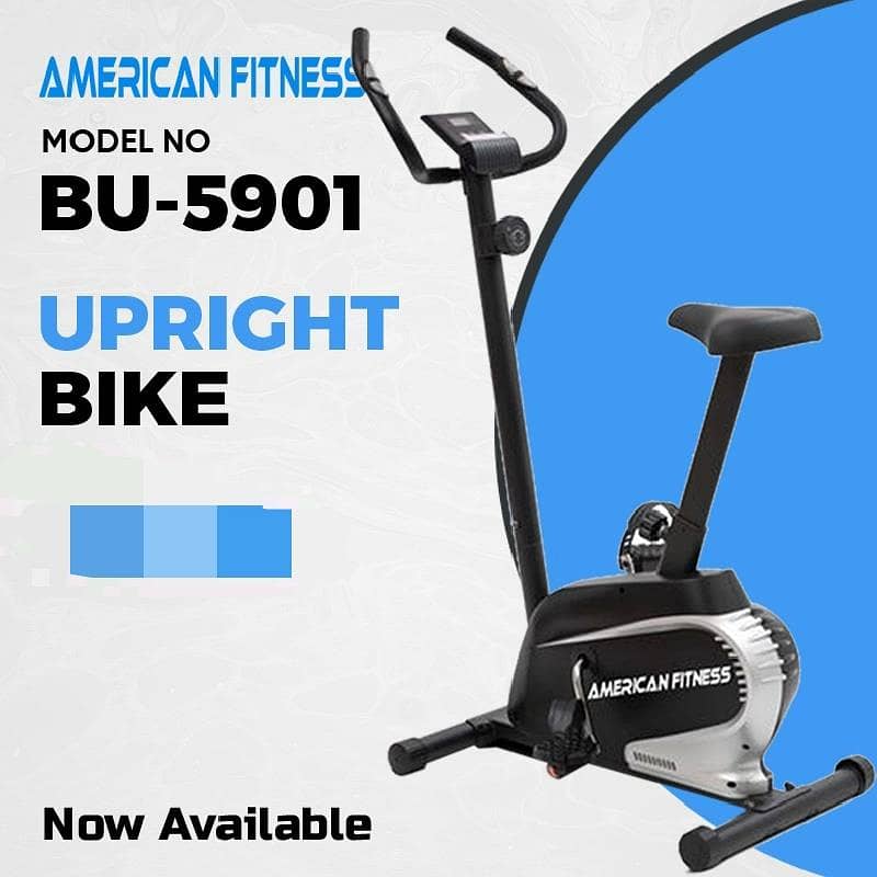 American Fitness Upright Bike BU5901 0