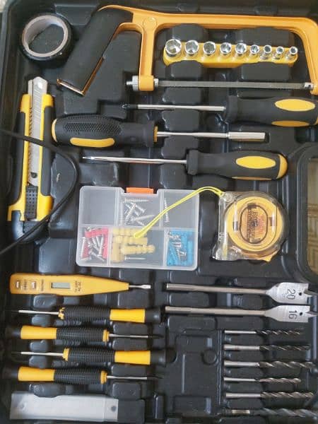 Cordless 48v chinese madedrill kit with 52 pieces tools and driver set 1