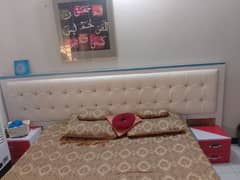 double bed & dressing table without mattress