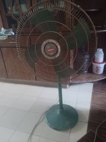 celing fans + floor fan 0