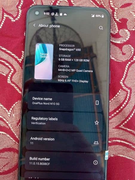 ONEPLUS NORD N10 5G PTA APPROVED. 6/128 GAMING MOBILE 03122810637 4