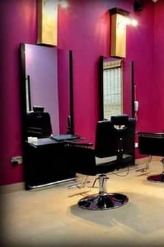 Salon Mirrors and Counter For Sale Good Quality 0