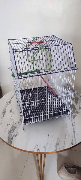 bird cage almost new condition size 12X15X17 2