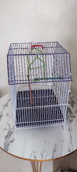 bird cage almost new condition size 12X15X17 4