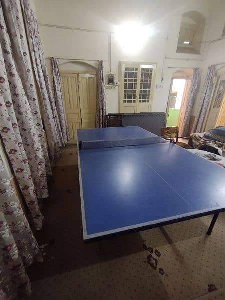 Table Tennis in good condition with net and one racket 1