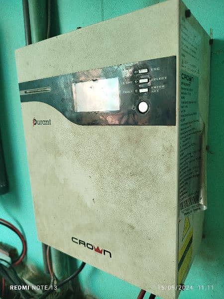 crown Durant inverter and ups 2.4 KVA 3