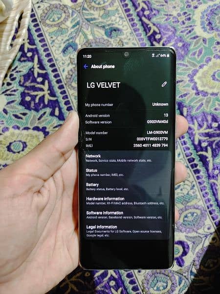 LG velvet 5g 6 128gb 6