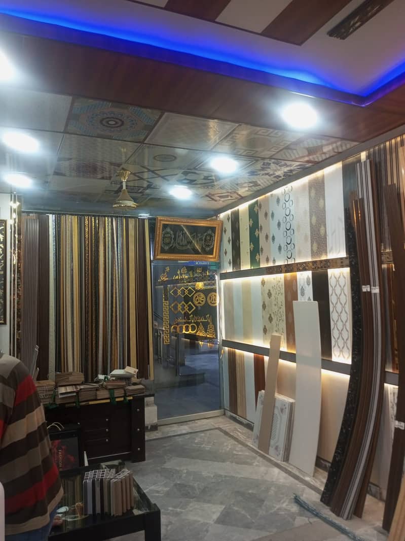 Pvc Wall panel / Viny flooring /2by2 ceiling/Wallpaper/wooden flooring 14