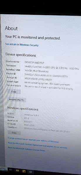 Dell desktop, screen and CPU both together 3