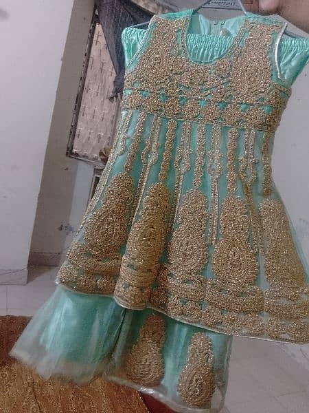 Short frook with Lehnga Medium size 3