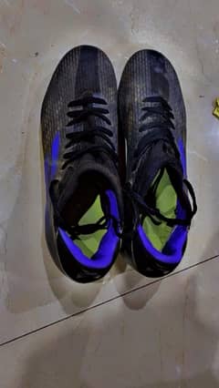 Adidas X speedflow. 3 (studs) black and blue  Size 42 0