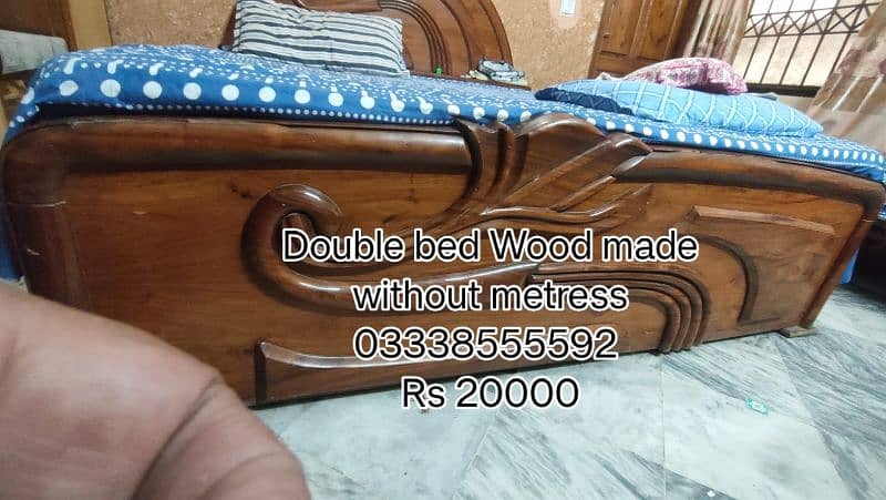 Double bed king size without mattress 3