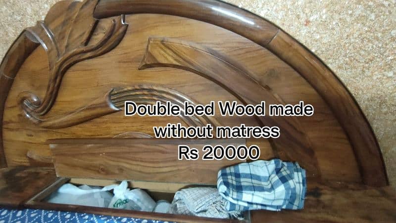 Double bed king size without mattress 4