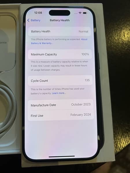 iPhone 15Pro 512GB in new condition PTA approved 2