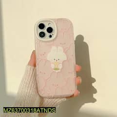 Iphone Back case Only pink rabbits Design