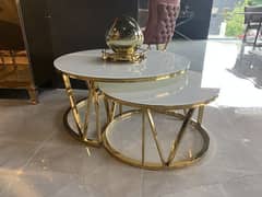 marble table / 3 set table/console table/ Dining table / Mirror table